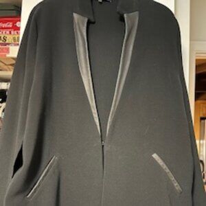 Barely Worn Black Generation Love Cape with Pockets & Leather Trim Size M/L